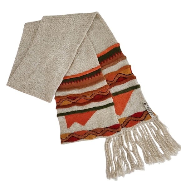 PERUVIAN ALPACA COLLECTION Made in Peru 2-in-1 Scarf Hat Unisex fringes - Picture 2 of 12